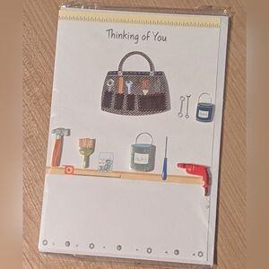 Tool Belt/Tools Happy Birthday Card & Envelope